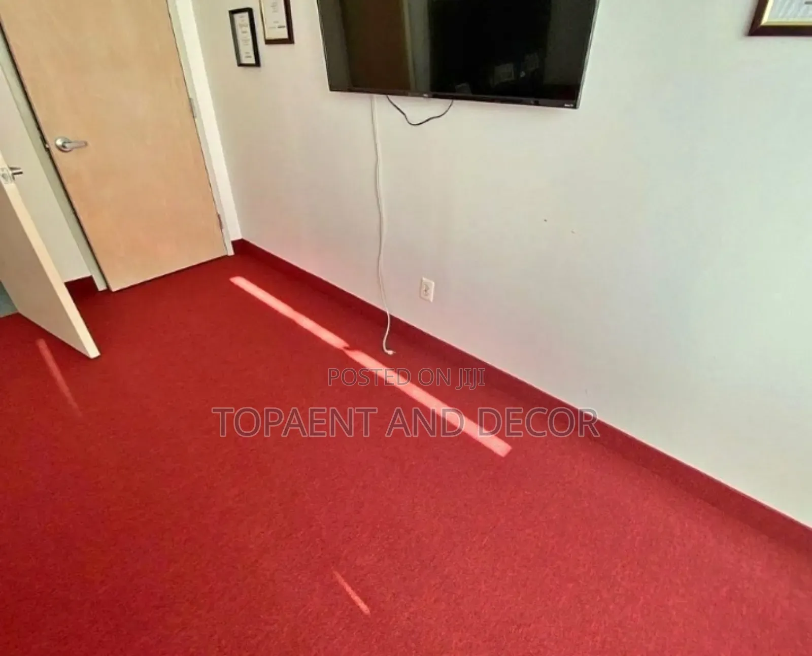 Modern Red Wall to Wall Floor Carpets