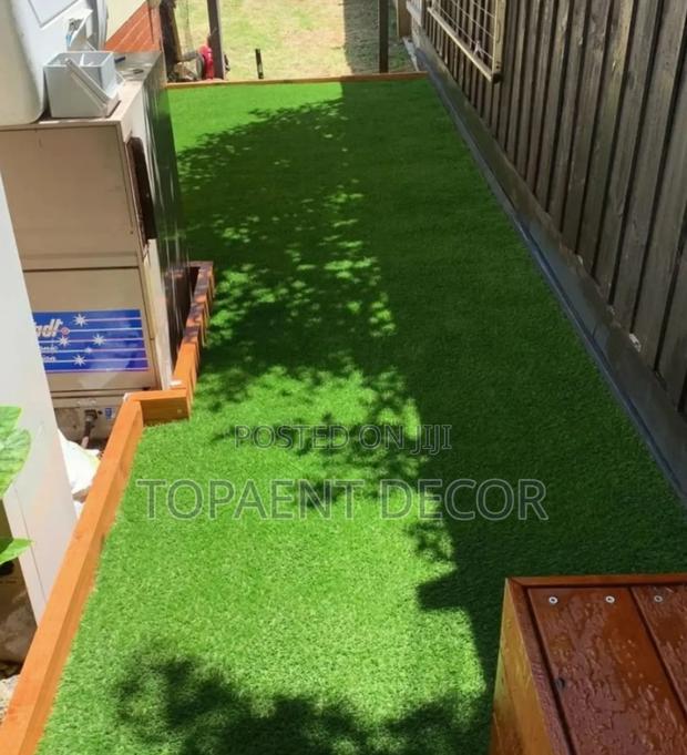 House Backdoor Verandah Well Kept Artificial Grass Carpet - main view
