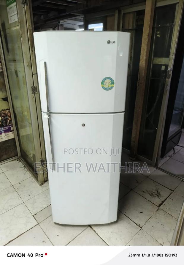 Pure White Lg Double Door Fridge - main view