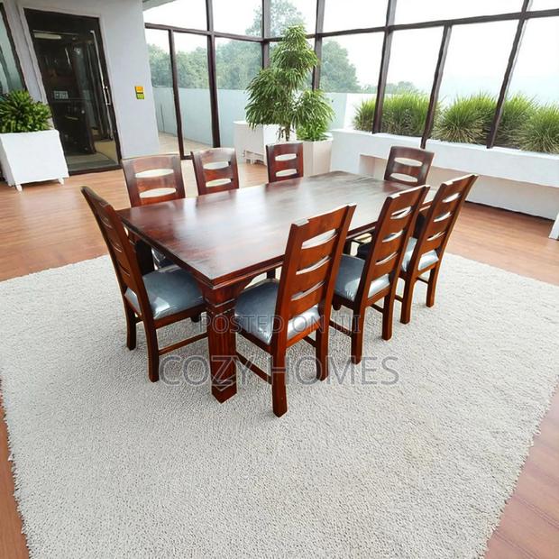 Dining Table an Artisanal 8 Seater All Wooden Dining Table