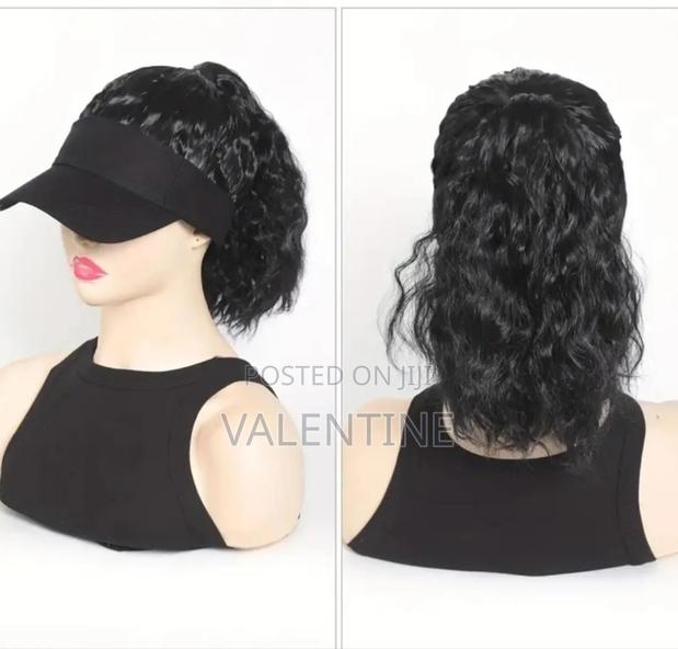 Curly Wave Ponytail Wig With Baseball