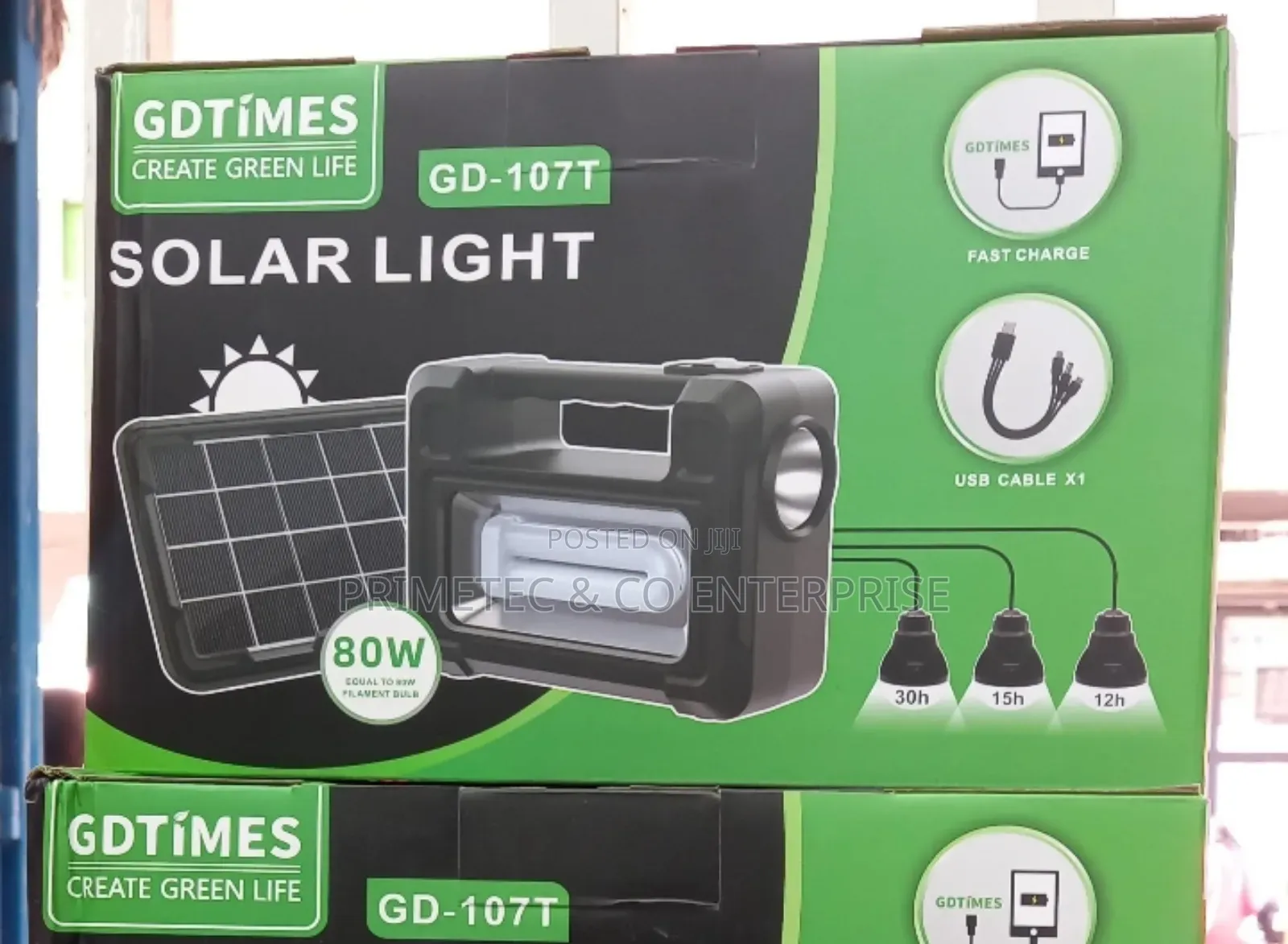 Gdtimes Solar Lighting Kit