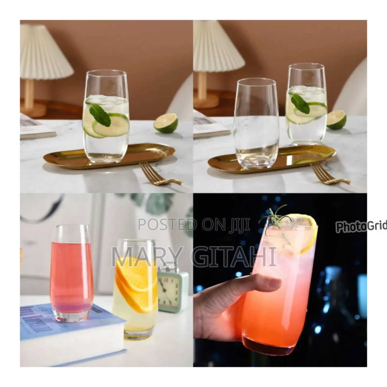 360ml Egg Shaped Water/Juice/Champagne Glasses