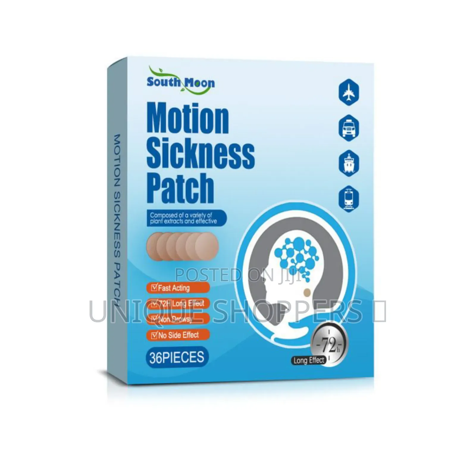 36pck Motion Sickness Patches To For Relief And Make Your Journey Easy