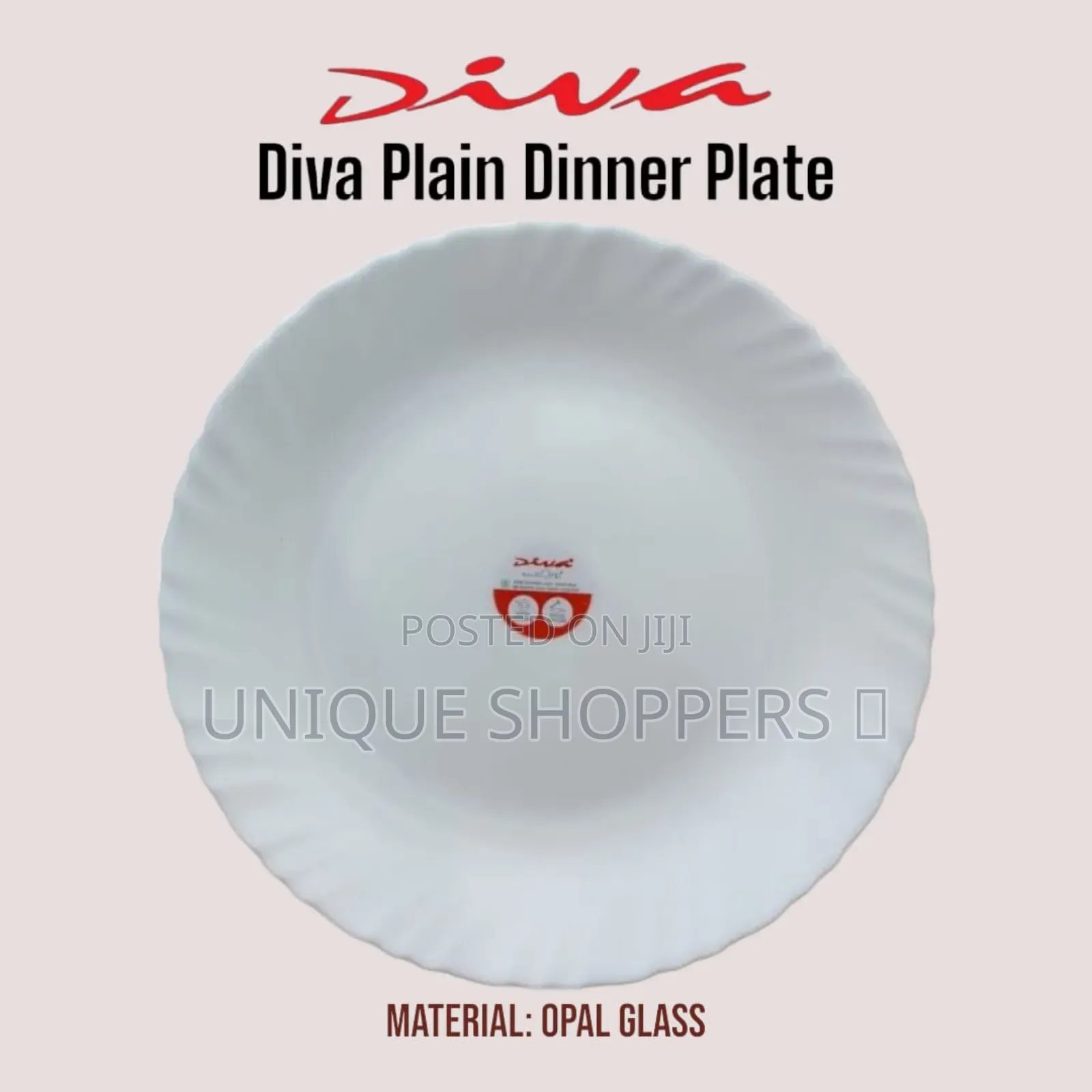Diva Plain Dinner Plate