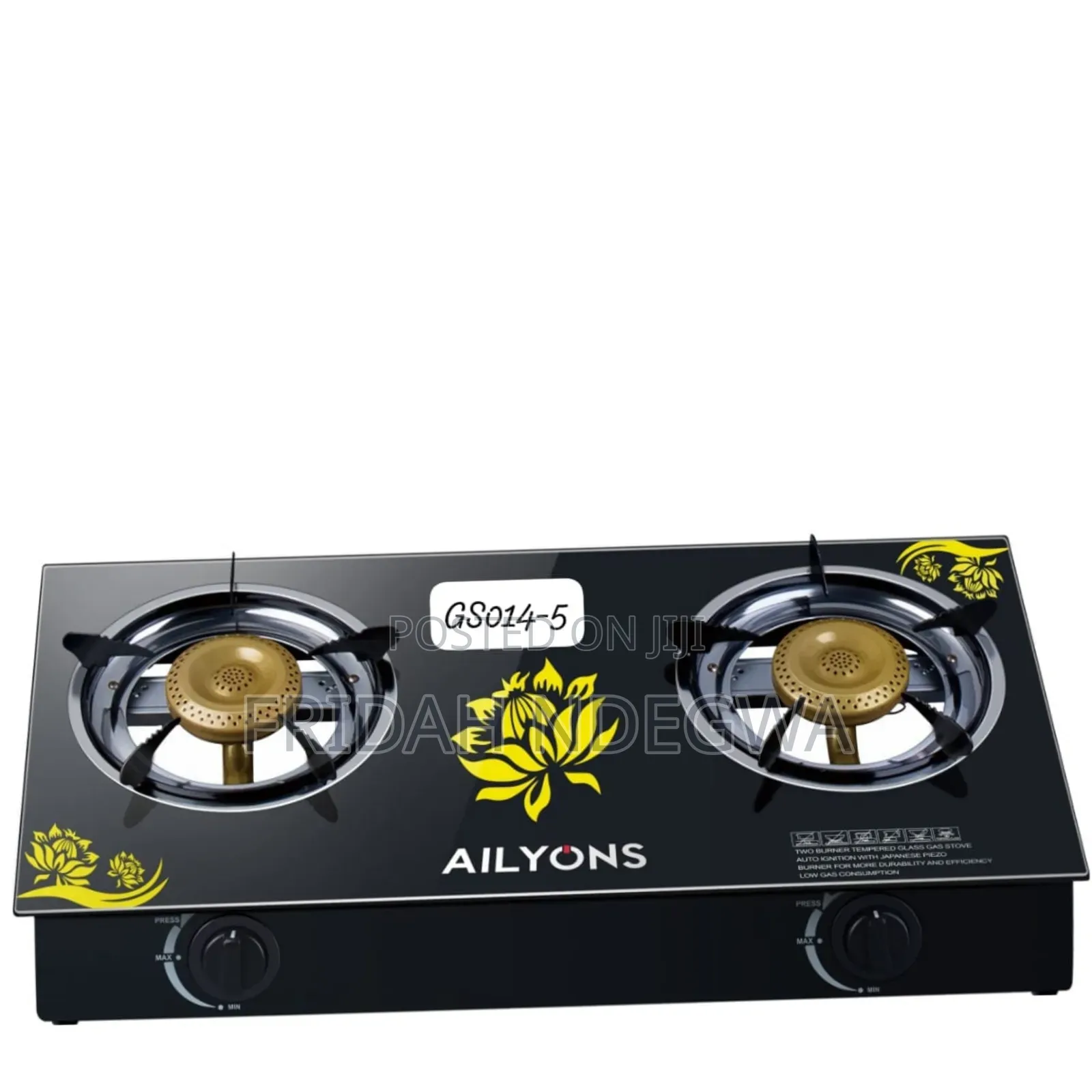 *Ailyons Glass Table Top 2burner*