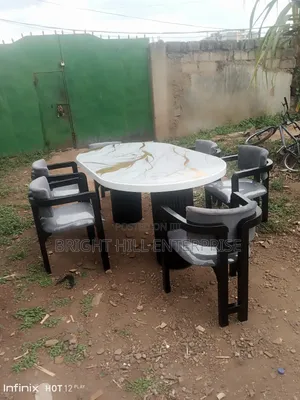 Modern Notch Higher Dining Set (6)