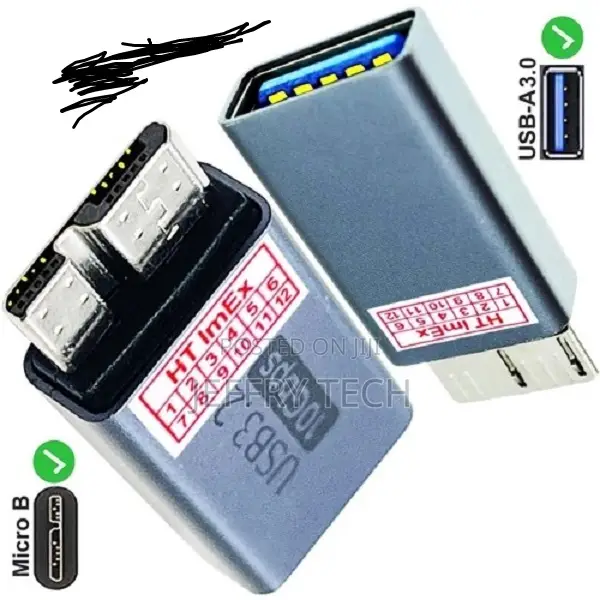 Usb 3.2 Micro-B Adapter 10gbps for External Hard Drive