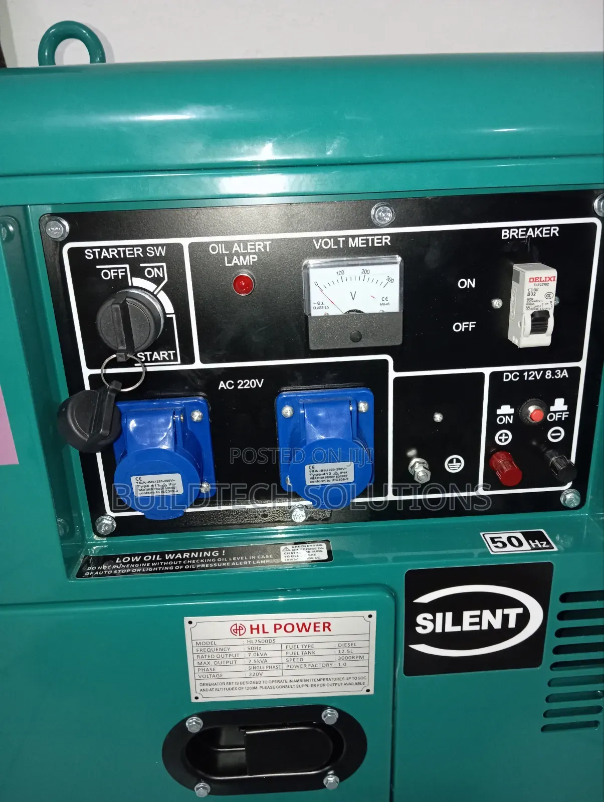 Single Phase Silent Diesel Generator