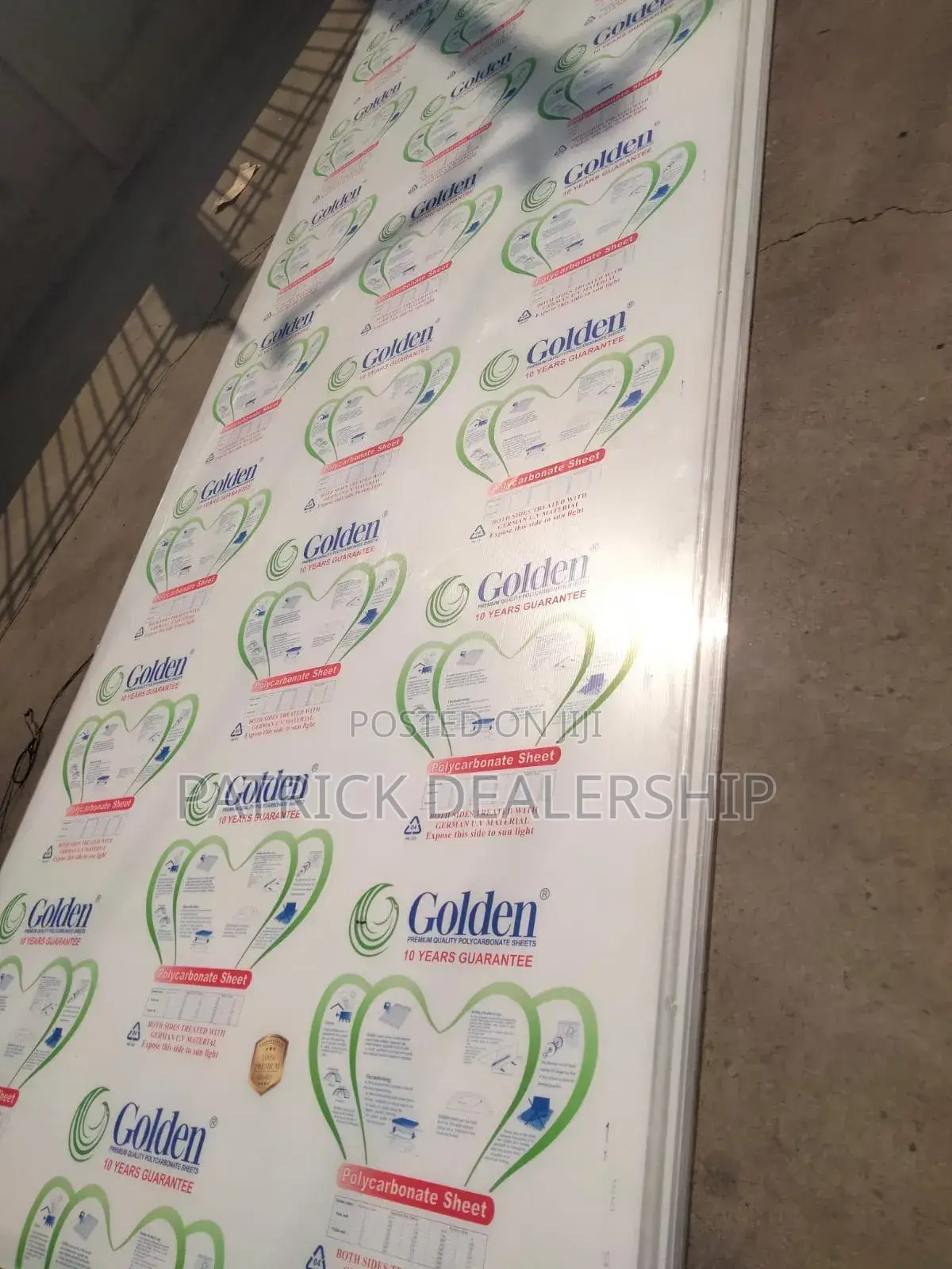 Polycarbonate Sheet 5.8×2.1mtrs