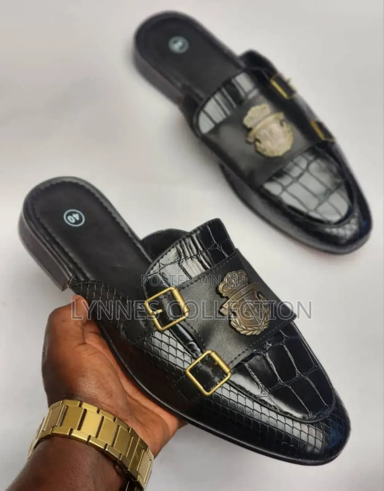 Billionaire Mules With Embroided Tassle,Embroided Mules Sizes 40_45
