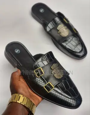Billionaire Mules With Embroided Tassle,Embroided Mules Sizes 40_45