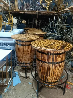 Barrel Bar Tables, Round