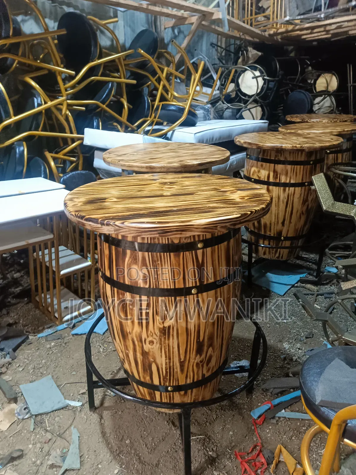 Barrel Bar Tables, Round