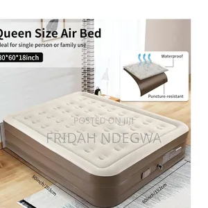 *Inflatable Queen Size Airbed Mattress