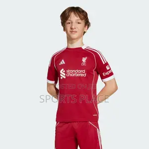 New Liverpool Adidas Kid's Jerseys 2025-26 Kits