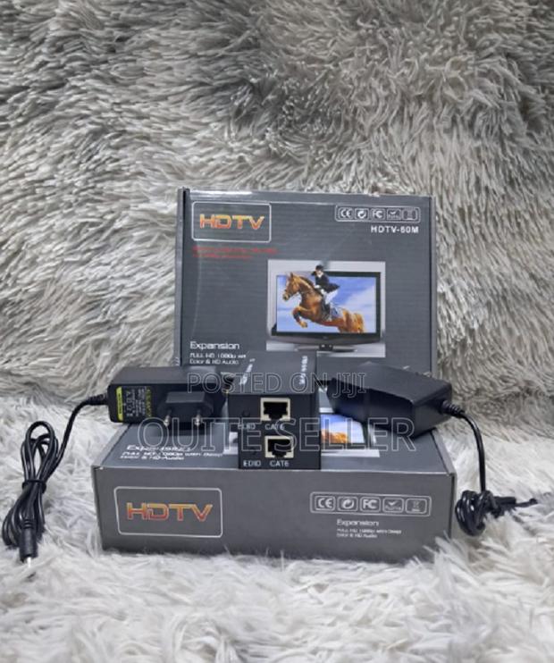 60m Hdmi Extender Repeater Transmitter + Receiver Cat5 /Cat6 60 Meters - main view
