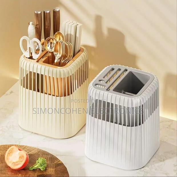 Multifunctional Rotating Knife Rack/Cutlery Holder
