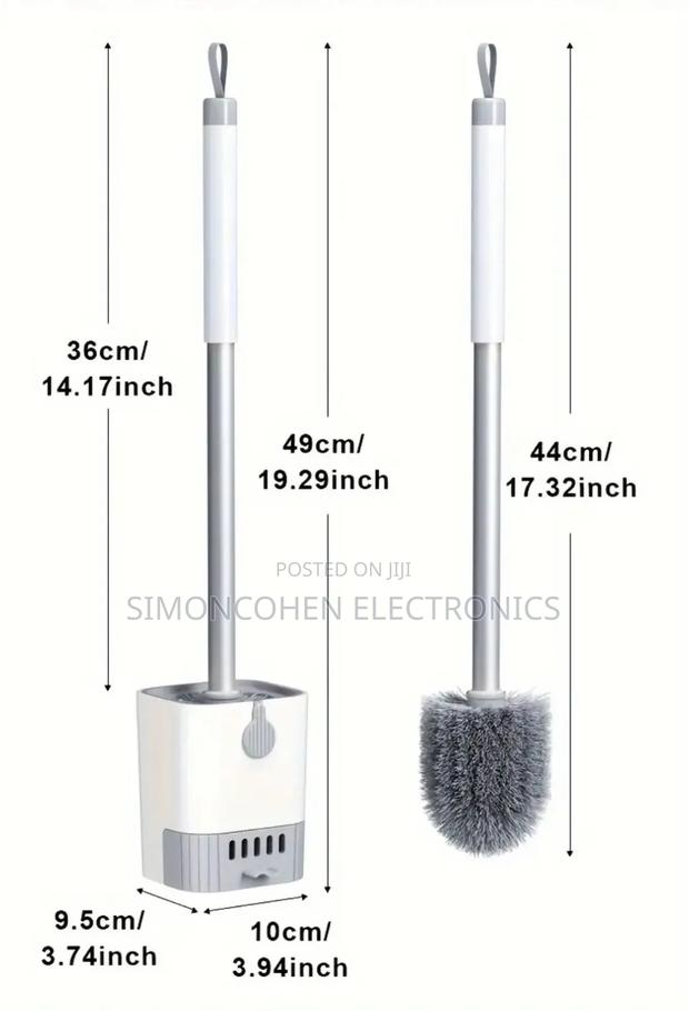 Wall Mounted Long Handle Toilet Cleaning Brush - thumbnail 3