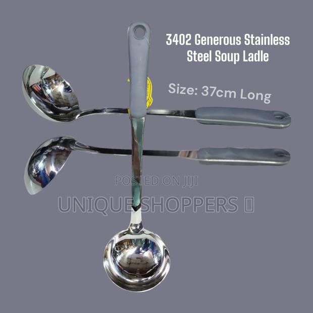 Generous Stainless Steel Soup Laddle Now Available /=* Per Piece