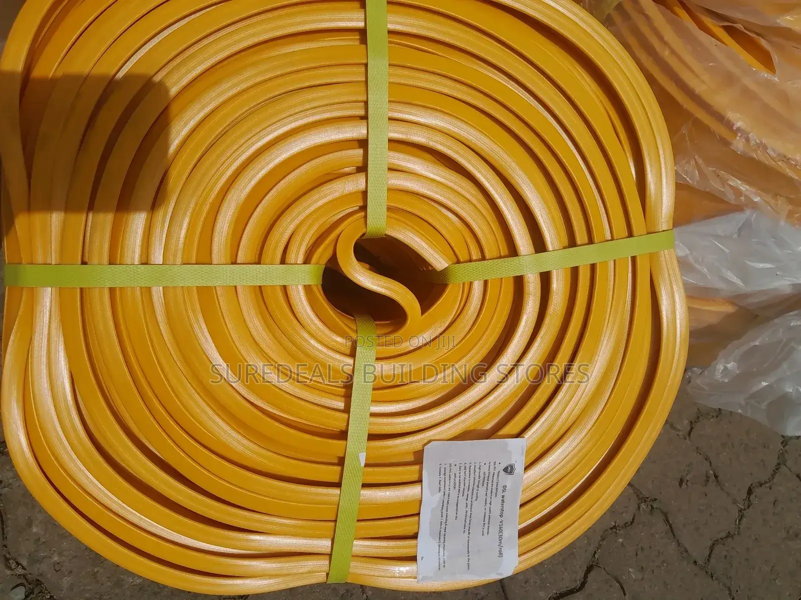 Yellow PVC Construction Waterbar