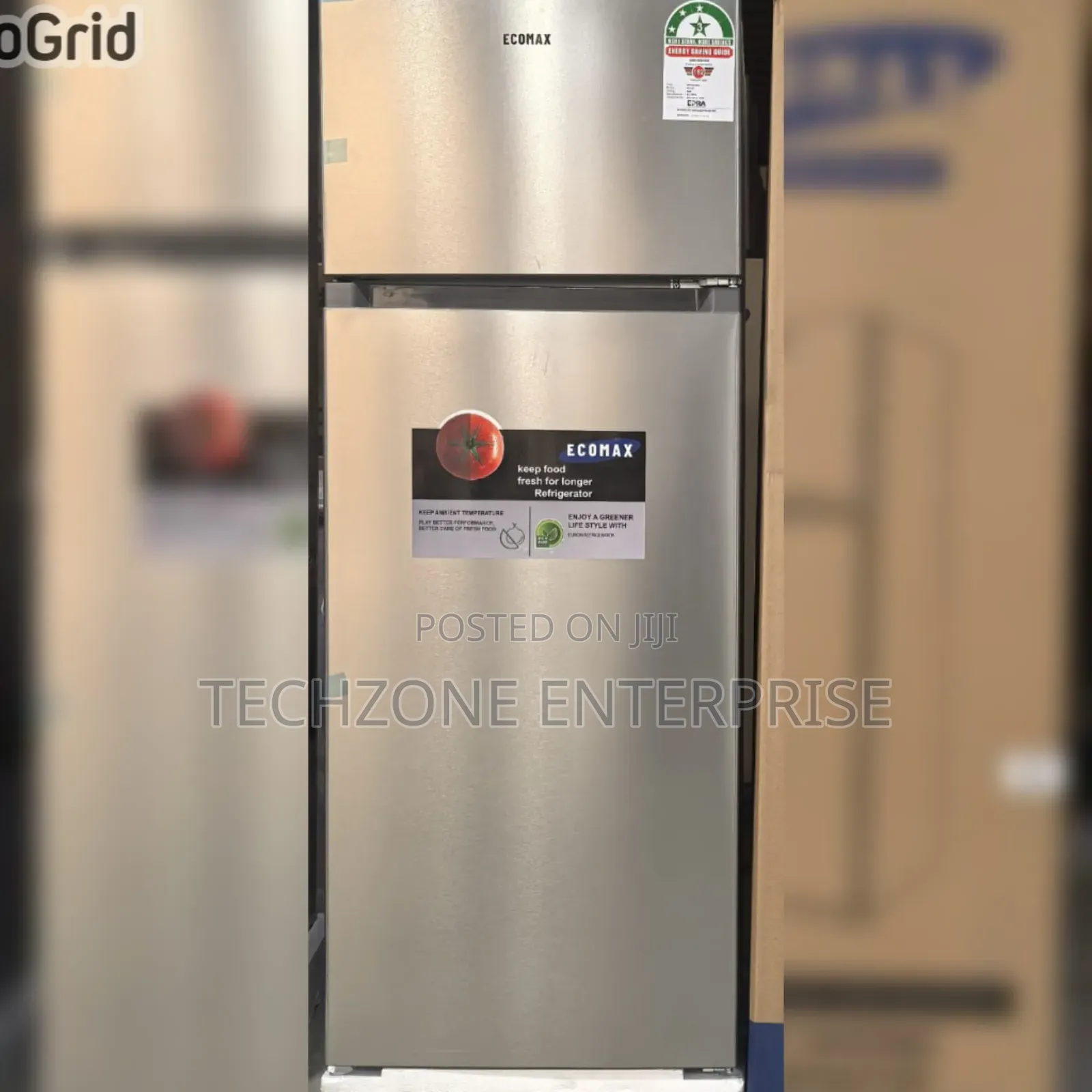Ecomax 230 Litres Dark Silver 2 Double Door Refrigerator 