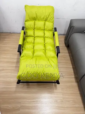 Outdoor Chair; Outdoor Ergonomic Rocking Chair With Fabric Upholstery