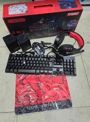 Tf850 Gaming Keyboard Mouse and Gaming Headset,Speaker With Backlight