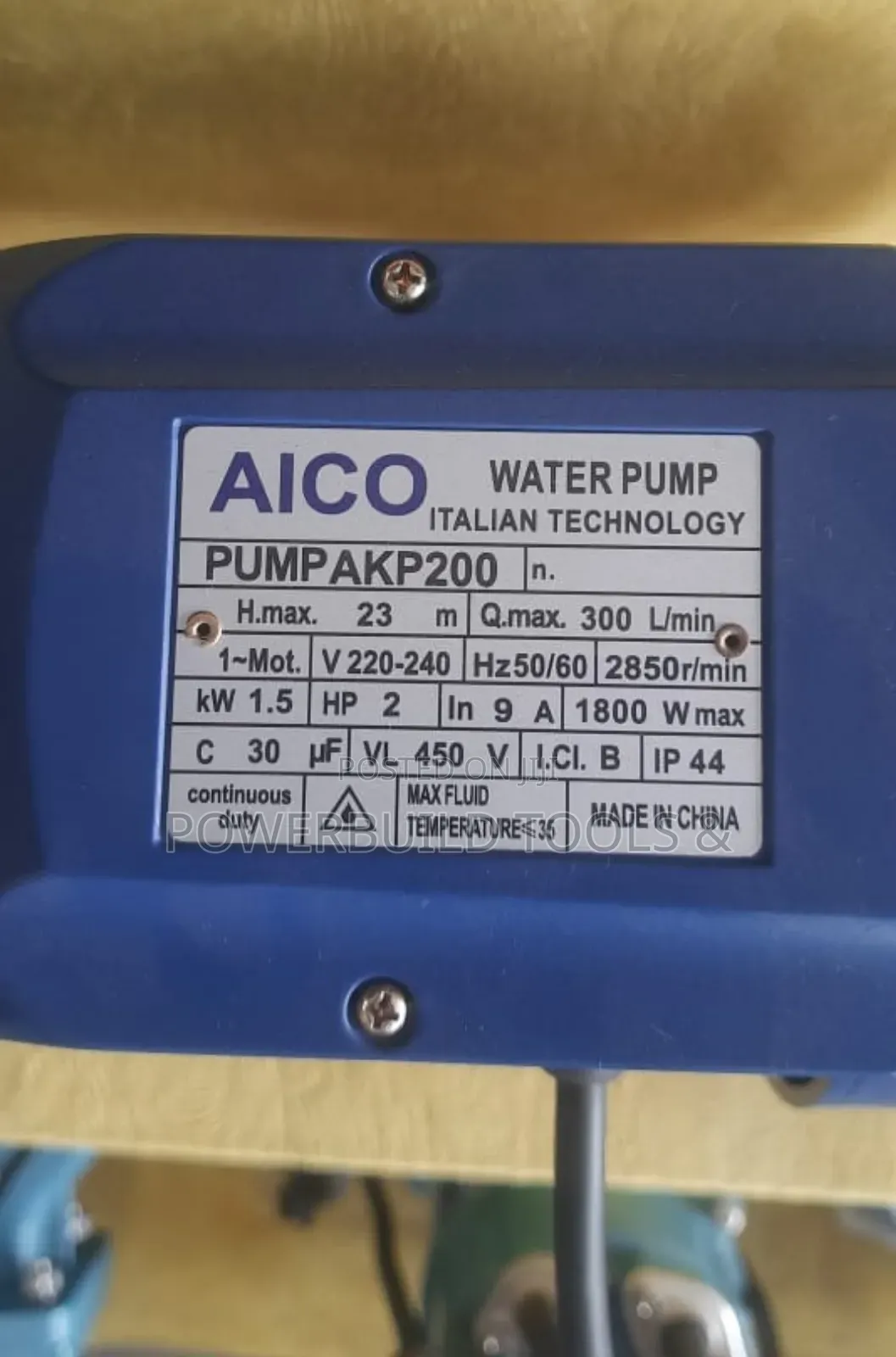Aico Japan Akp 200 Booster Pump 2hp 2inches