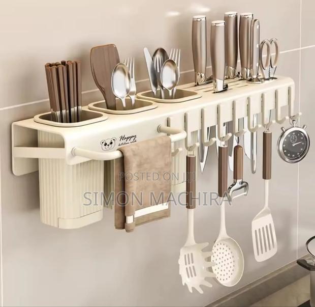 Wall Mounted Cutlery Holder 40cm Long - main view