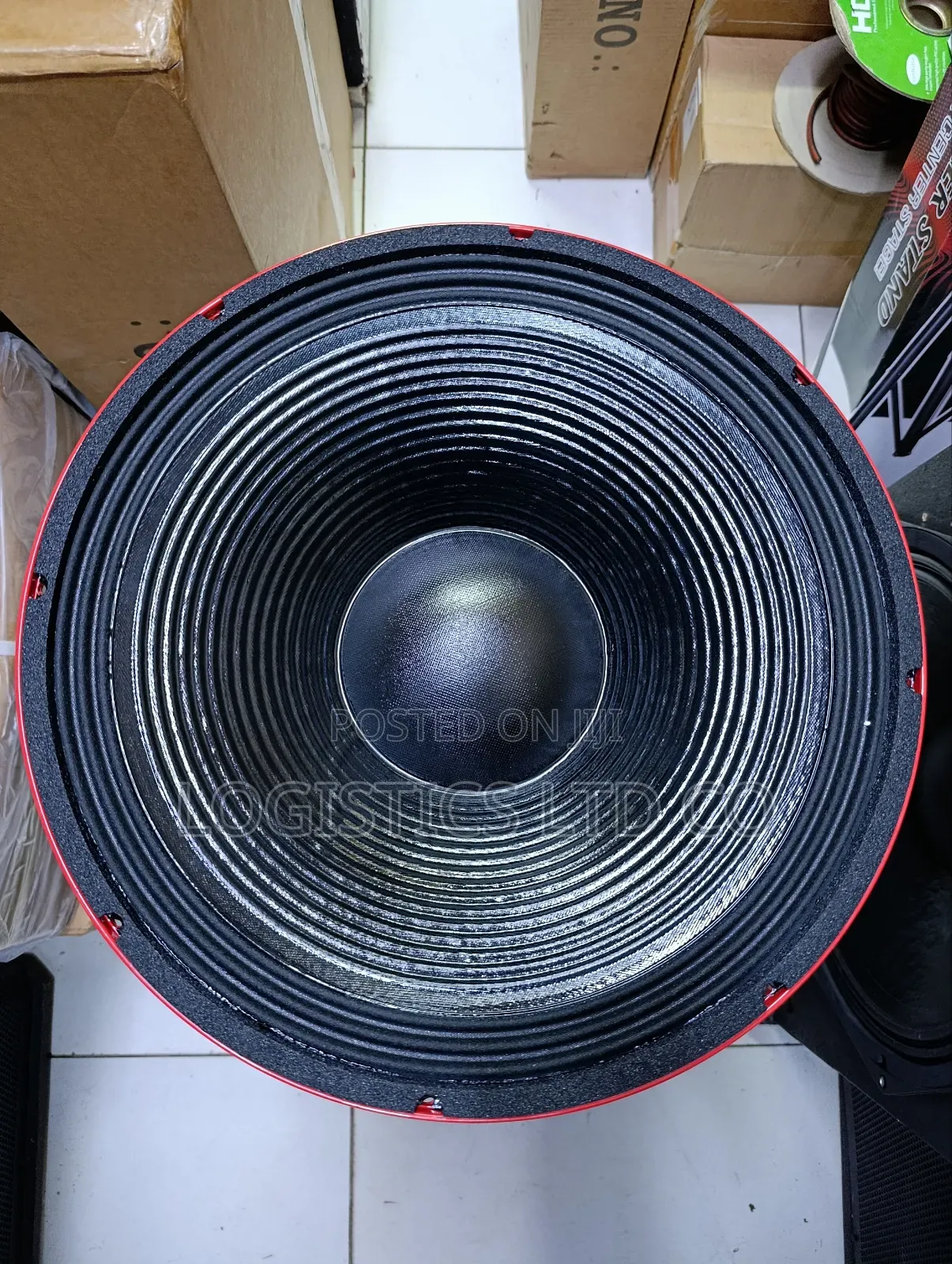 Derwel 18dx125f 2500w 18inch Bass Speaker Red Speaker