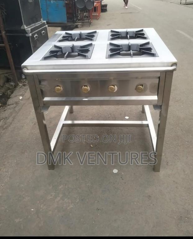 Stainless Mega Four Burner Gas Cooker - main view
