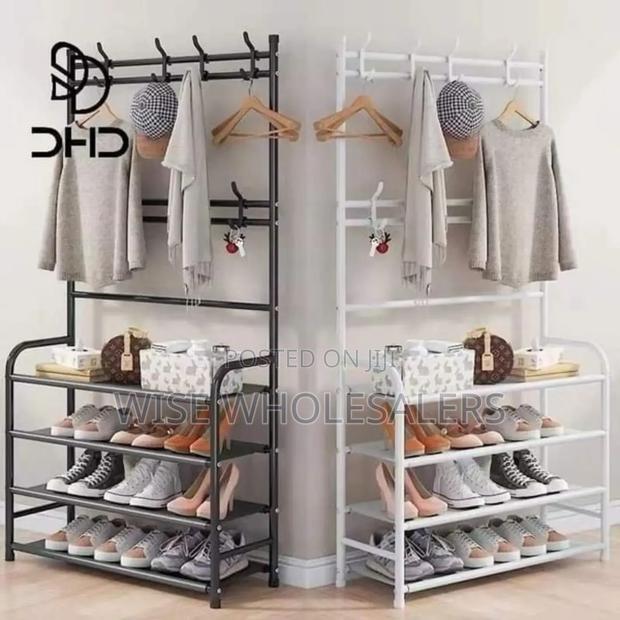 All-in-1 Shoe Rack/Coat Rack/Cap Scarf Bag Cloths Hanger