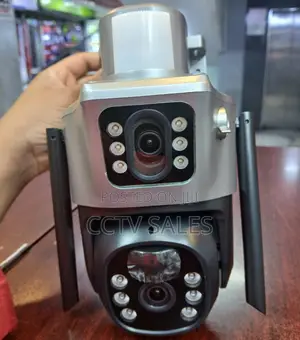 V380 Wifi Dual Lens Solar CCTV Camera