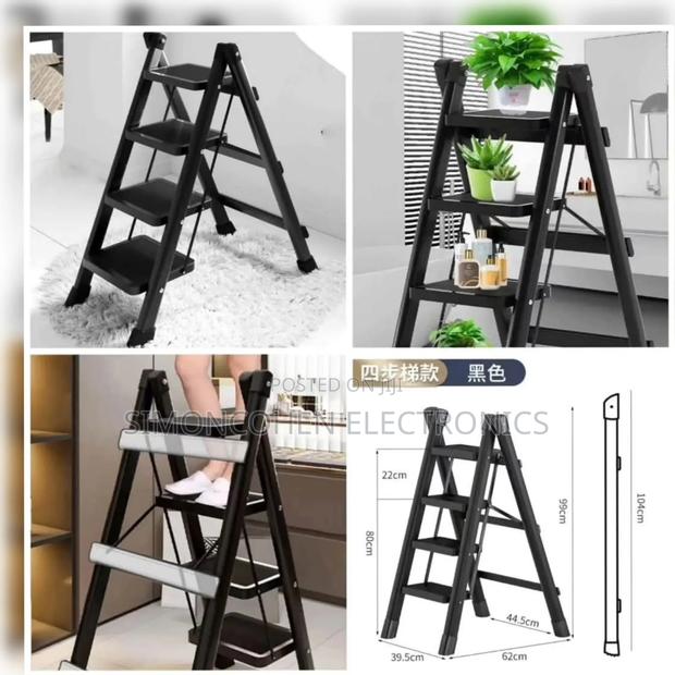 4-step Household Folding Ladder - main view