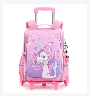 Cartoon Trolley Rolling School Bag