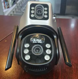 Wifi Motion Tracking Dual Lens V380 Solar Powered CCTV Audio Camera