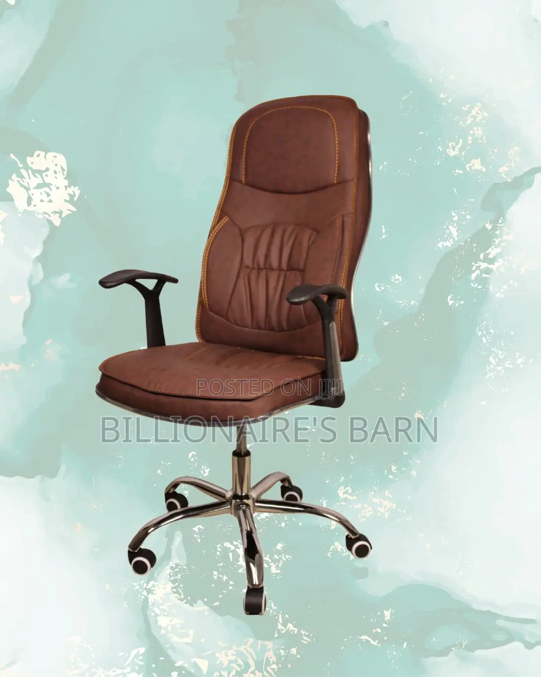 Ergonomic Executive Leather Chair (Quiet-Roll) — Limited Stock