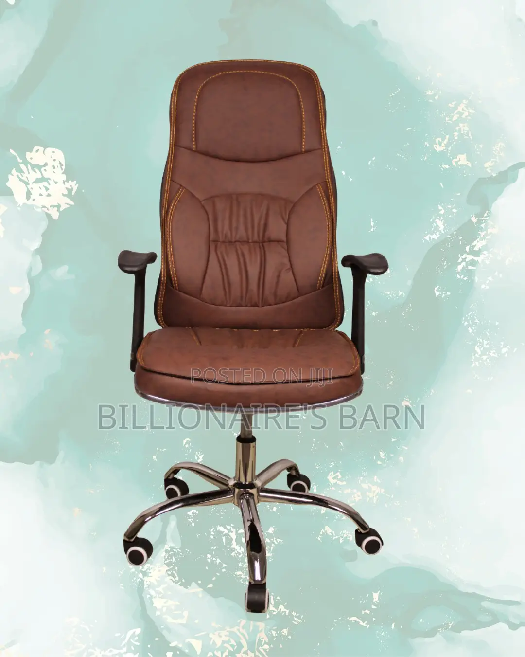 Ergonomic Executive Leather Chair (Quiet-Roll) — Limited Stock