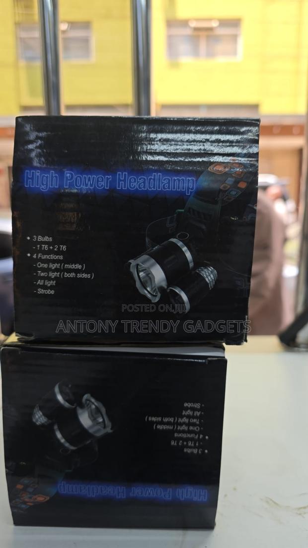 Rechargeable 3-light Headlamp With Zoom & Adjustable Angle