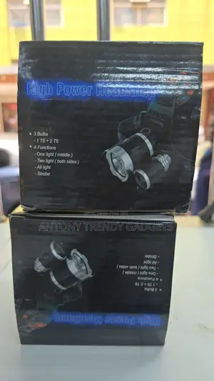 3xt6 Aluminum Alloy Led Head Torch For Fishing & Camping