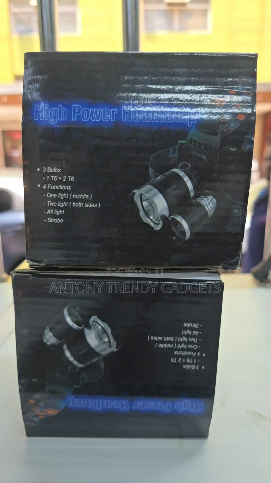 3xt6 Aluminum Alloy Led Head Torch For Fishing & Camping