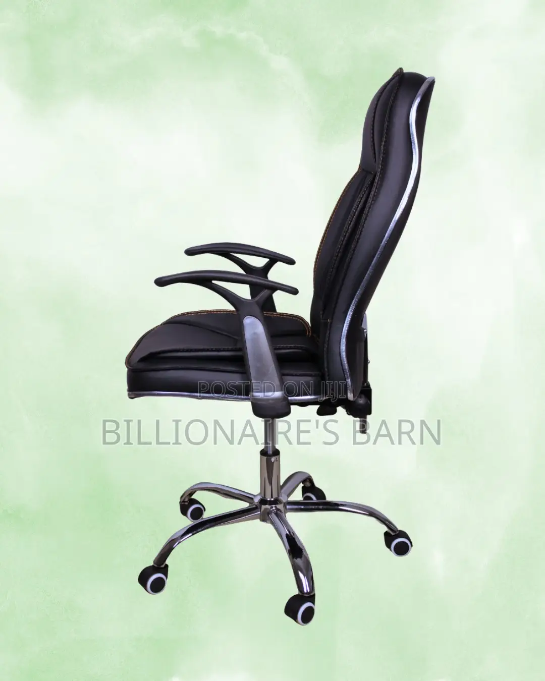 Stylish Executive Leather Office Chair — Great for Study or Work