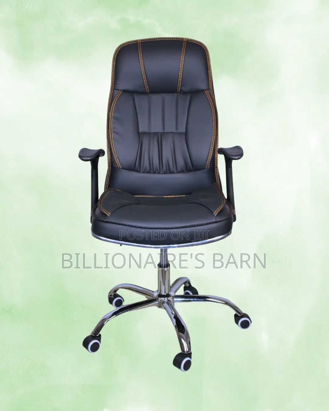 Stylish Executive Leather Office Chair — Great for Study or Work