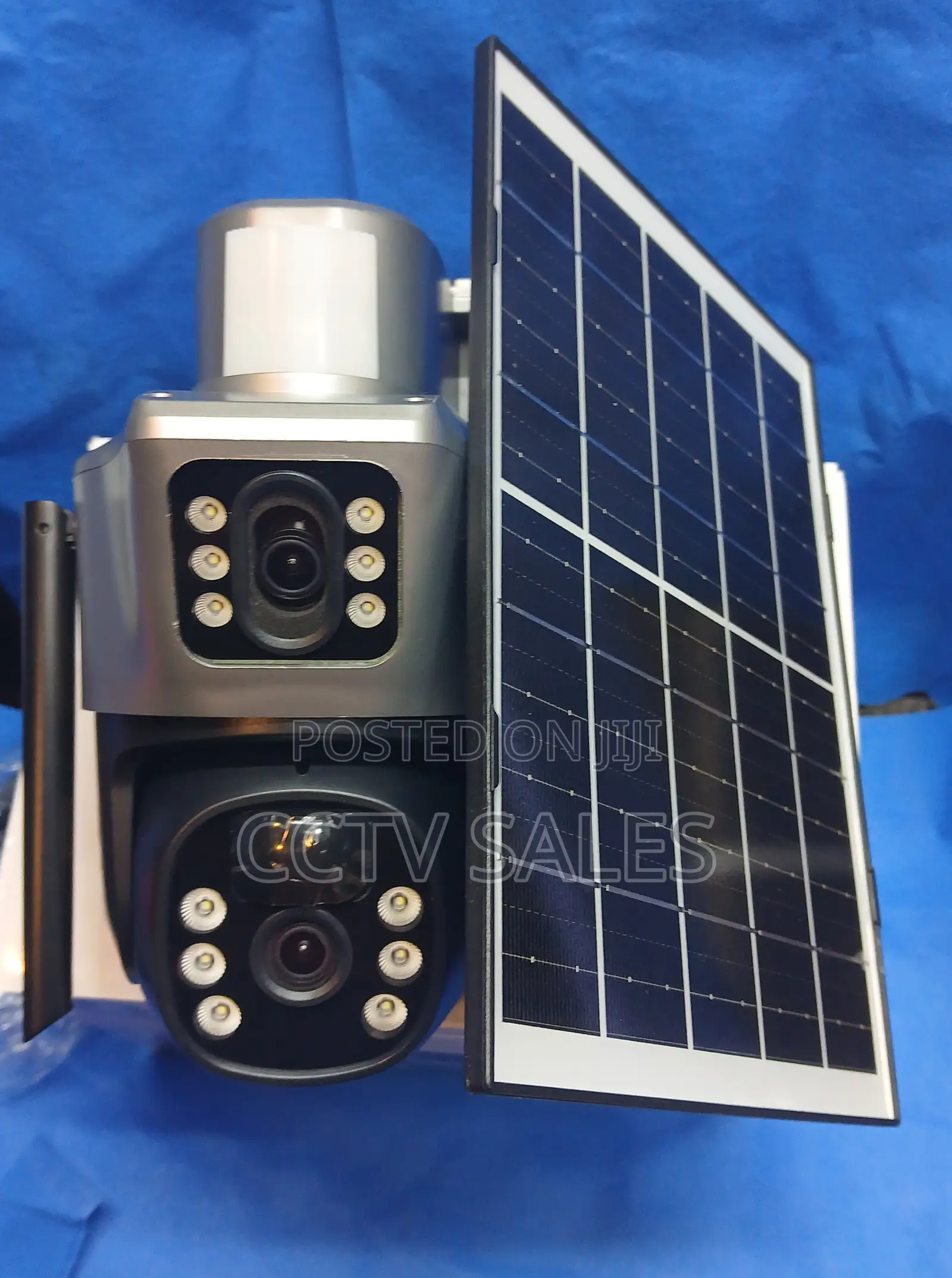 Waterproof Wifi Dual Lens Solar Powered CCTV PTZ Audio Camera