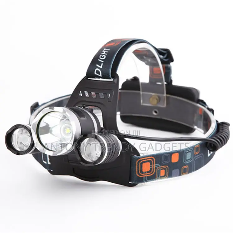 Waterproof Rechargeable Led Headlamp With 4 Light Modes
