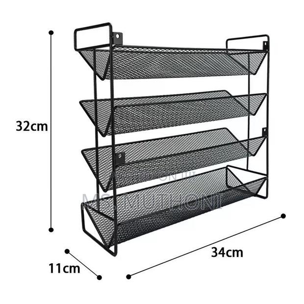 Modern Metal Spice Cabinet Organizer Complete Funnel Spice Labels - thumbnail 4
