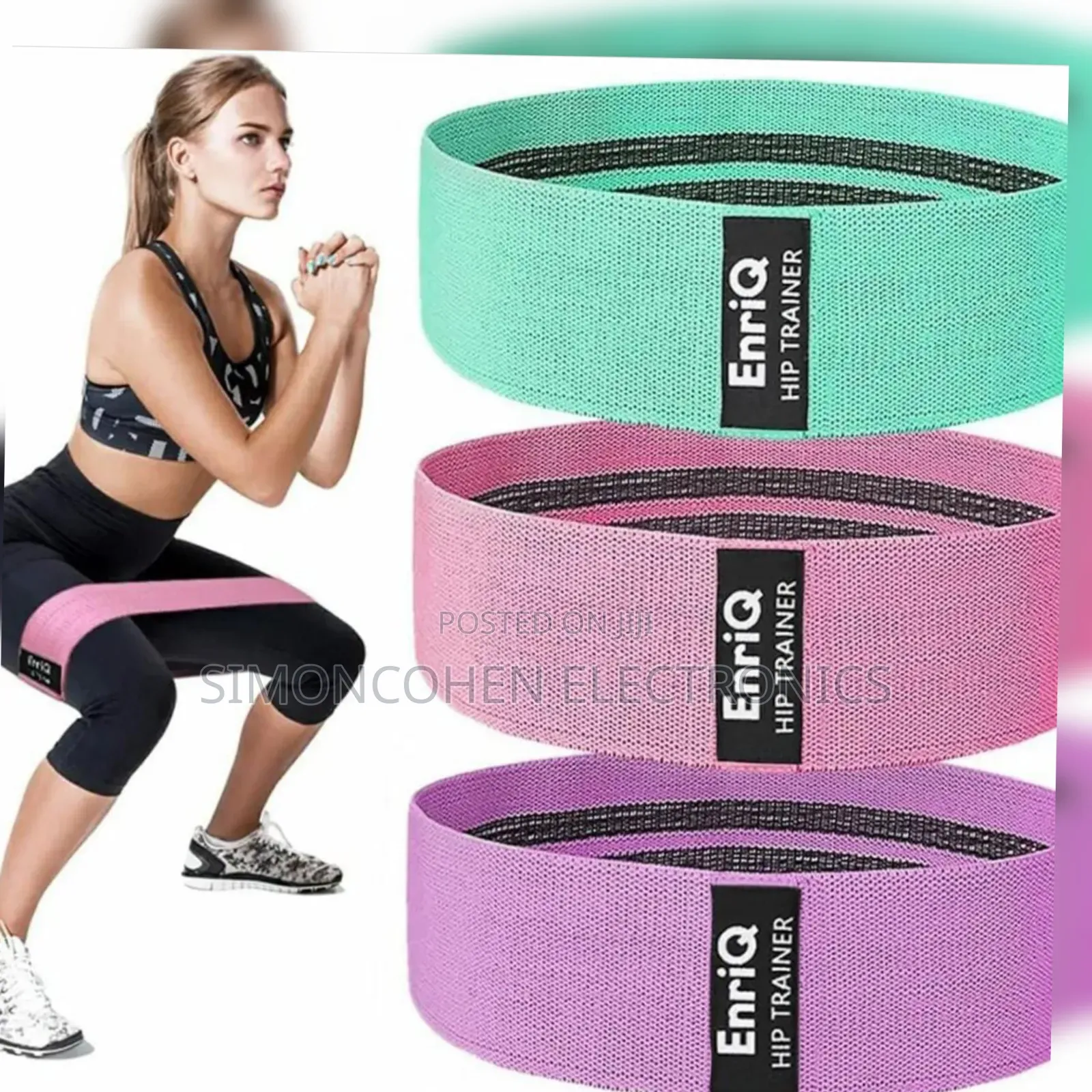3pcs Set Booty Bands Fabric High Resistance Gluten Bands