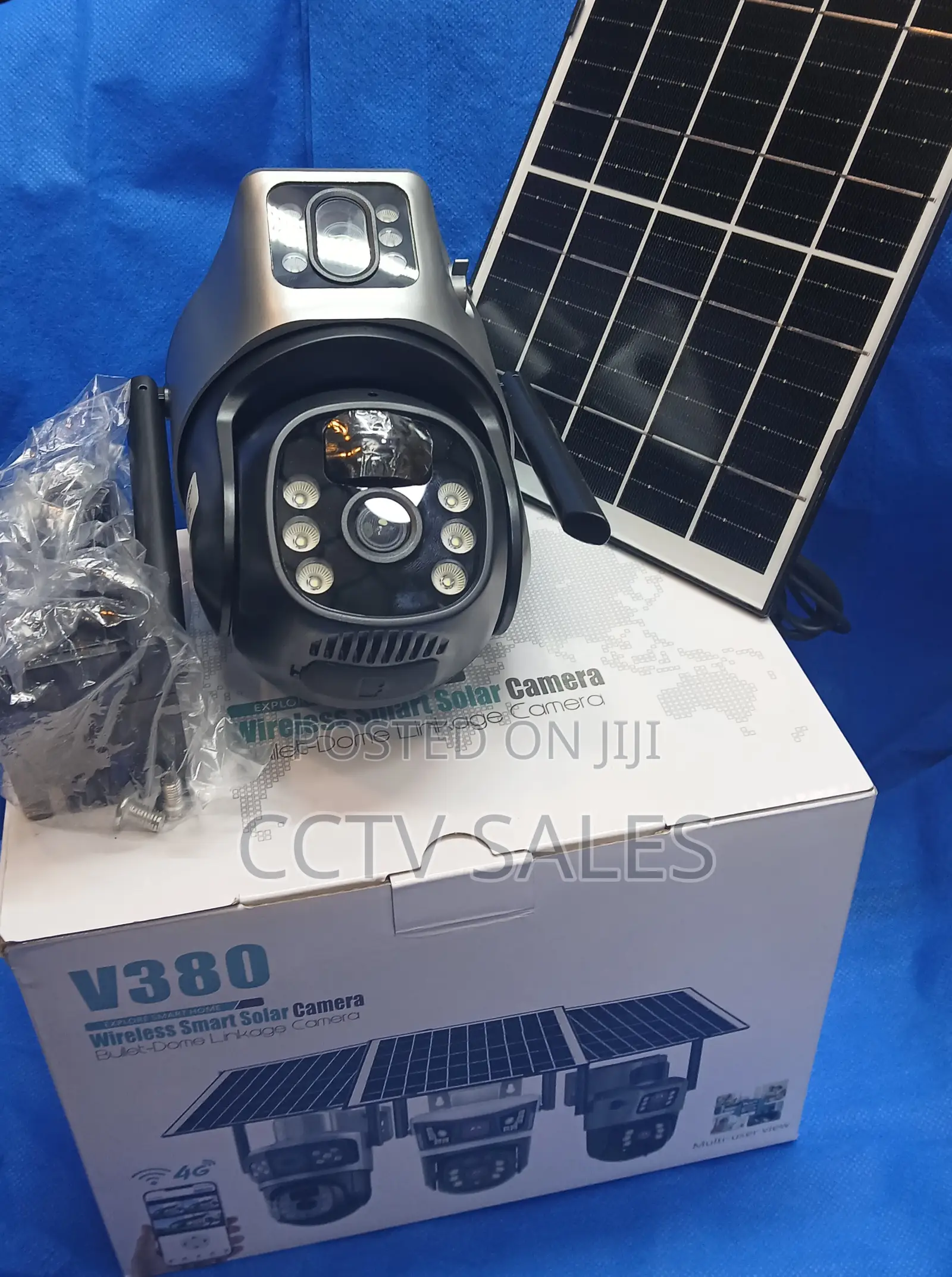 Wireless Smart Audio Wifi Solared CCTV Camera V380 With 10x Zoom