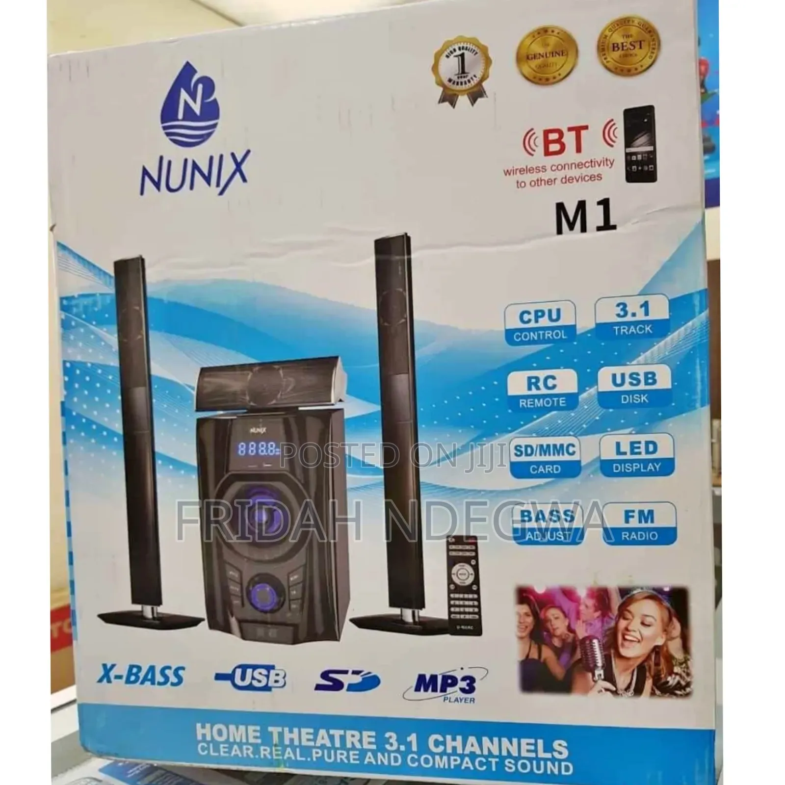 Nunix 3.1ch Nu- M1 Home Theater Speaker System